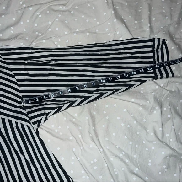 Express Black and White Striped Shirt - Picture 9 of 11